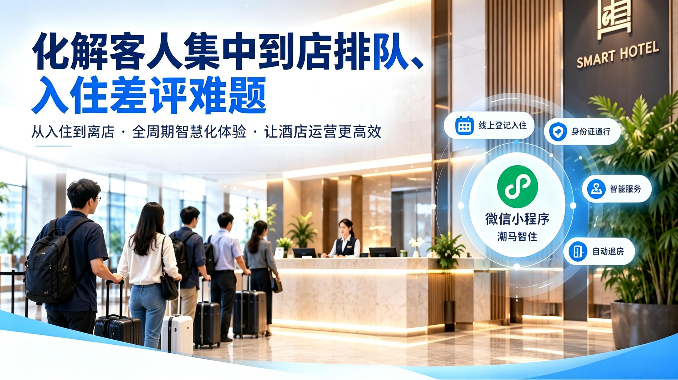 酒店智慧改造升级复盘|解决客人集中到店排队、入住差评难题